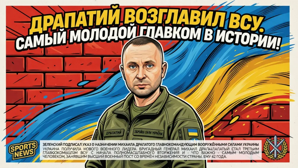 Драпатый возглавил ВСУ. Самый молодой главком в истории!